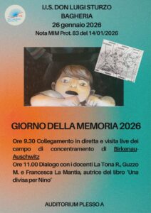 Locandina in ricordo del giorno della memoria